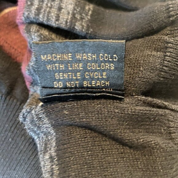 F/X Fusion Textured XXL Striped Crew Neck Long Sleeve Pullover Sweater Grandpa - Picture 12 of 12